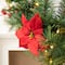 Glitzhome® 3ft. Pre-Lit Pine, Poinsettia & Berries Christmas Swag